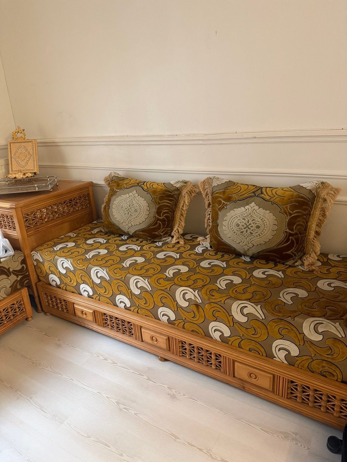 Salon marocain sedari en bois, Enlèvement ou Envoi, Comme neuf, Bois