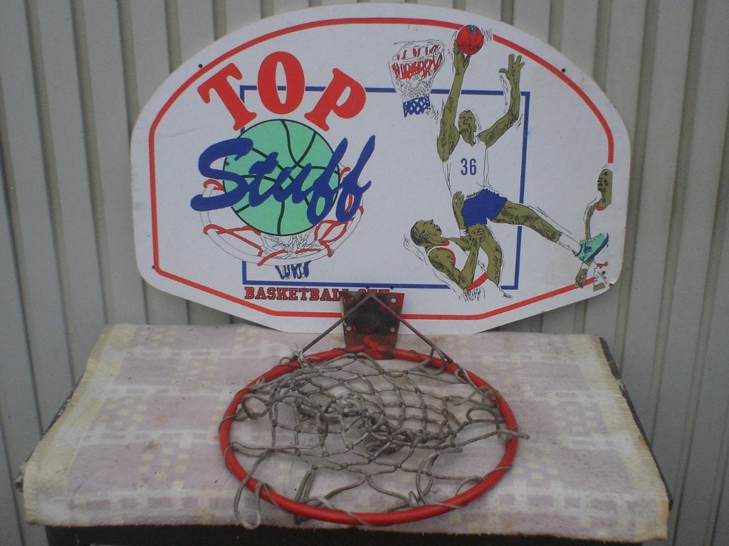 Basketbal unit MET net, Sport en Fitness, Ophalen, Zo goed als nieuw, Bal