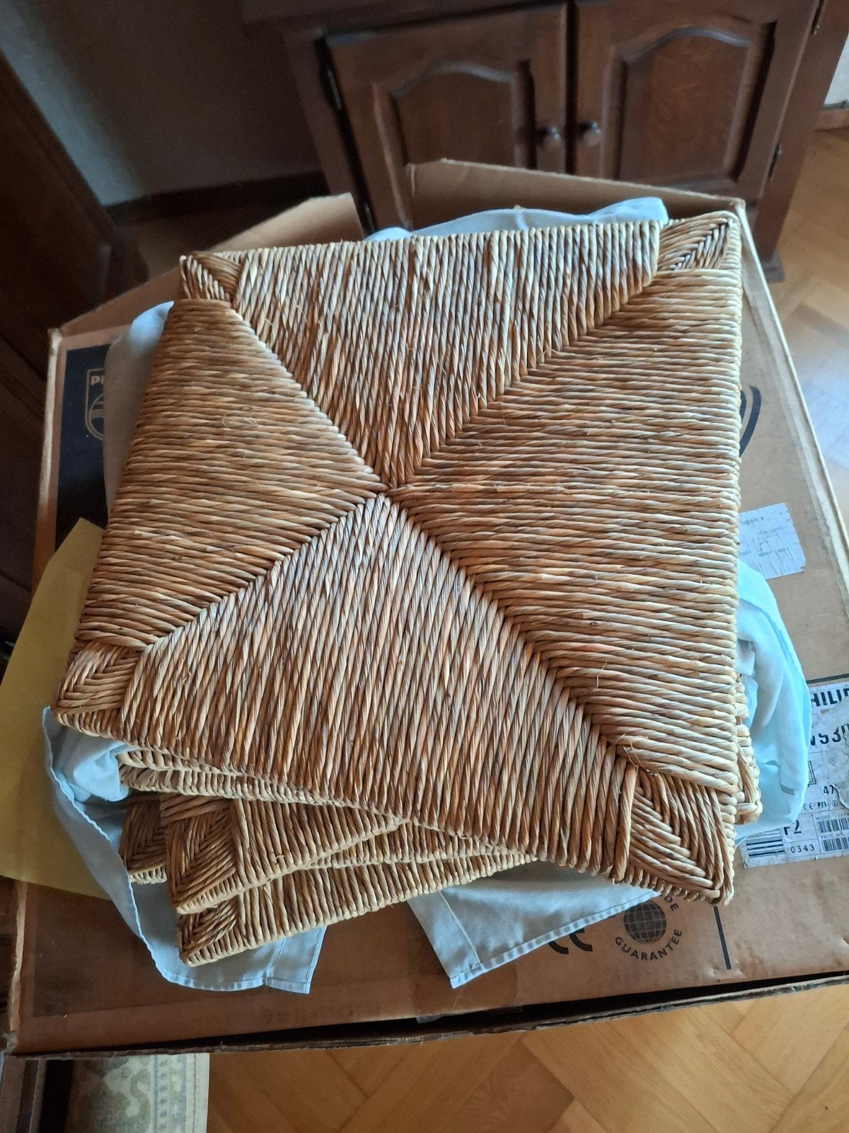 6 biezen - rotan zittingen voor stoelen, Huis en Inrichting, Stoelen, Ophalen, Riet of Rotan