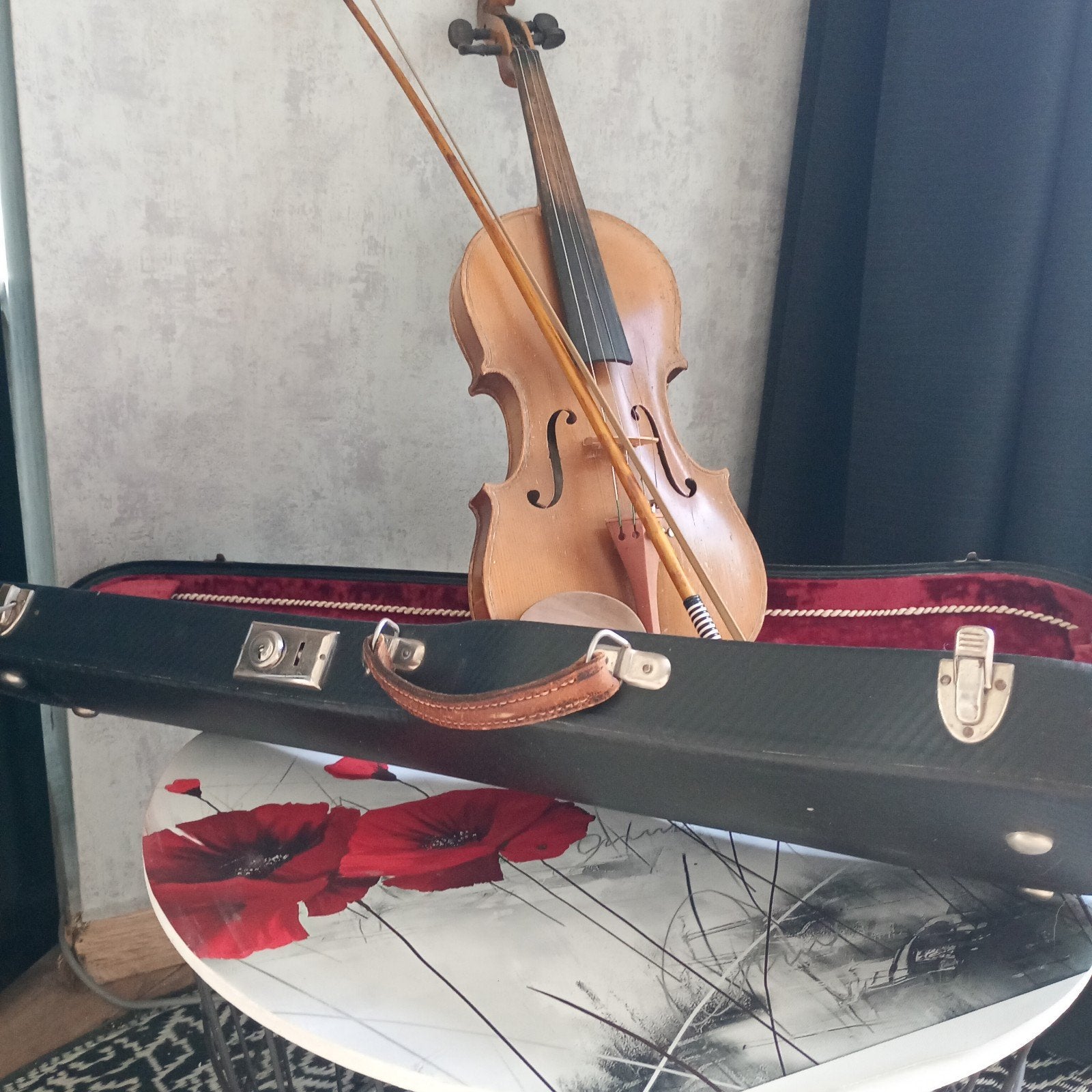 Viool met koffer, Muziek en Instrumenten, Strijkinstrumenten | Violen en Altviolen, Ophalen, Viool, Met koffer