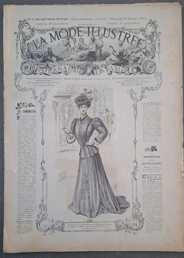 Exemplaar nummer 6 van  La Mode Illustrée, Ophalen of Verzenden, Gelezen, Mode algemeen