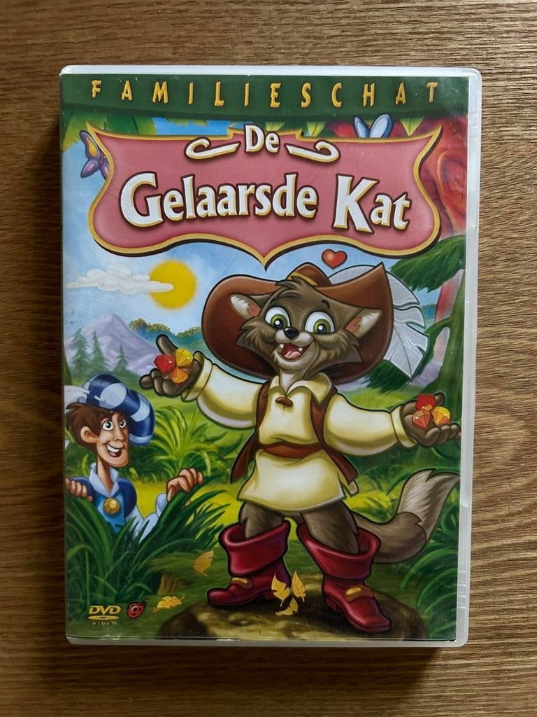 DVD De Gelaarsde Kat, Alle leeftijden, Ophalen of Verzenden, Zo goed als nieuw, Tekenfilm