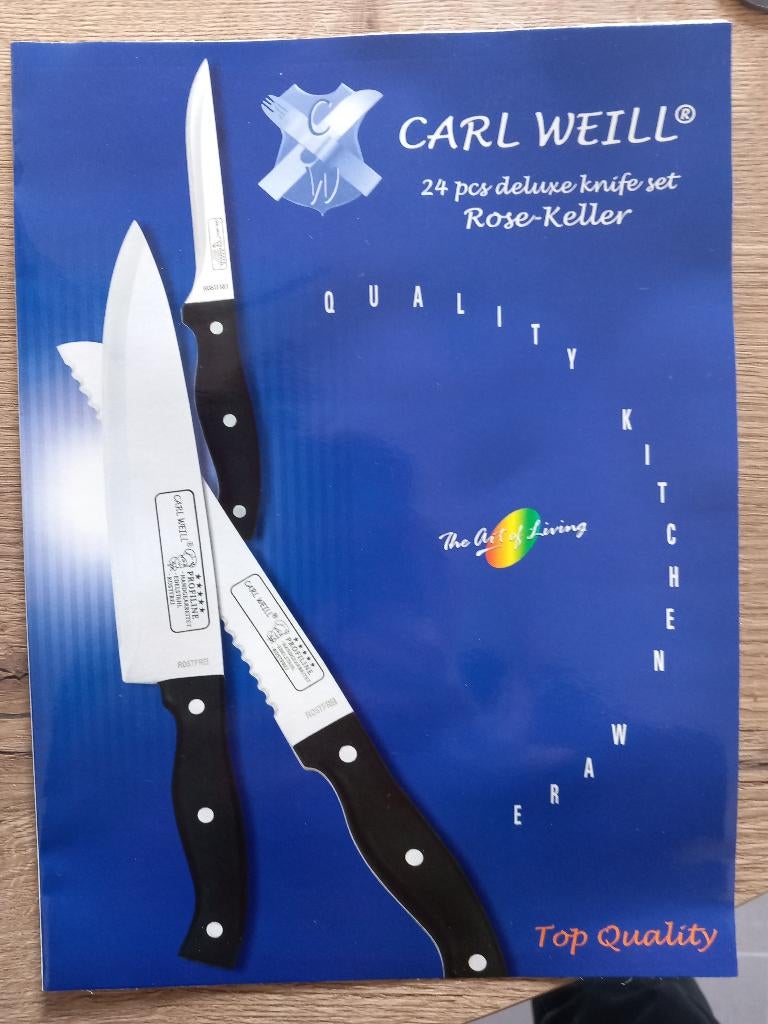 Carl Weill 24-delige deluxe messenset., Ophalen of Verzenden, Nieuw, Bestekset