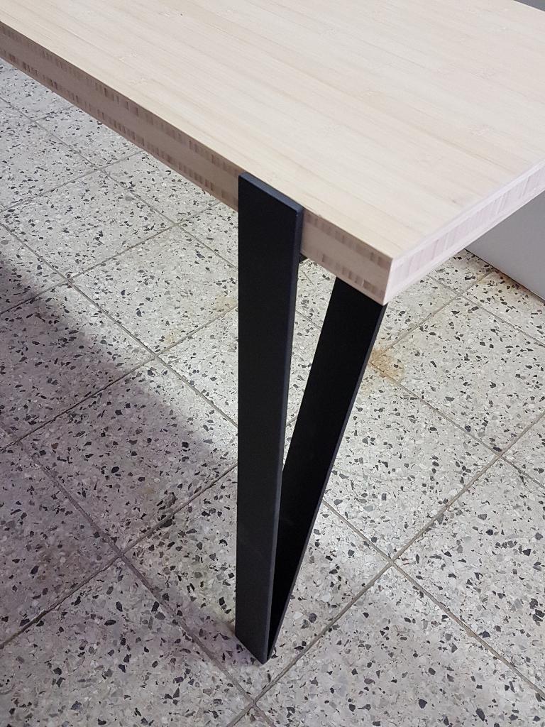 Bamboe eetkamertafel vergadertafel tafel  bartafel op maat., Enlèvement ou Envoi, Neuf