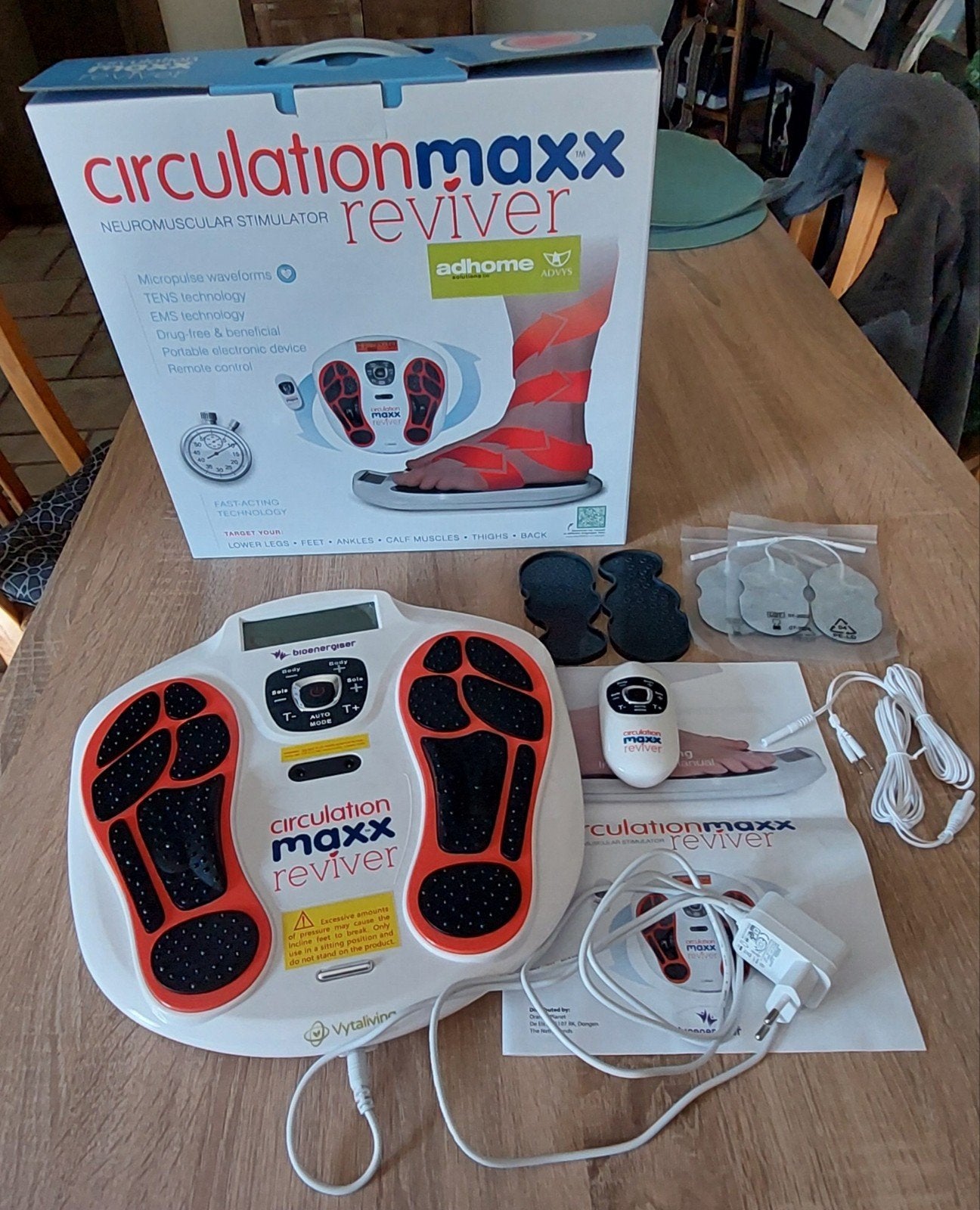 circulation maxx reviver, Ophalen