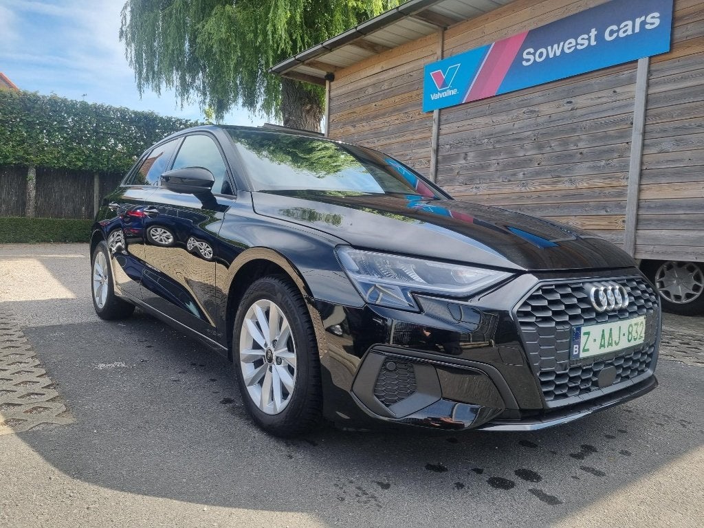 AUDI A3, Auto's, Audi, Voorwielaandrijving, Stof, Zwart, Bedrijf