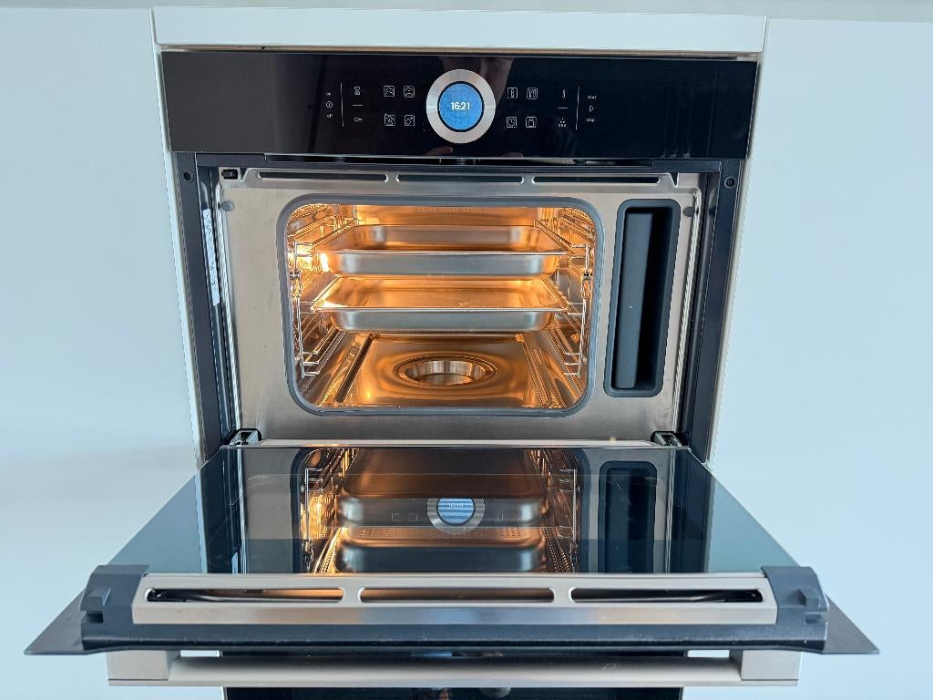 Bosch Serie 8 stoomoven CDG634BB1 – zo goed als nieuw, Elektronische apparatuur, Ophalen, Oven, Inbouw, 45 tot 60 cm