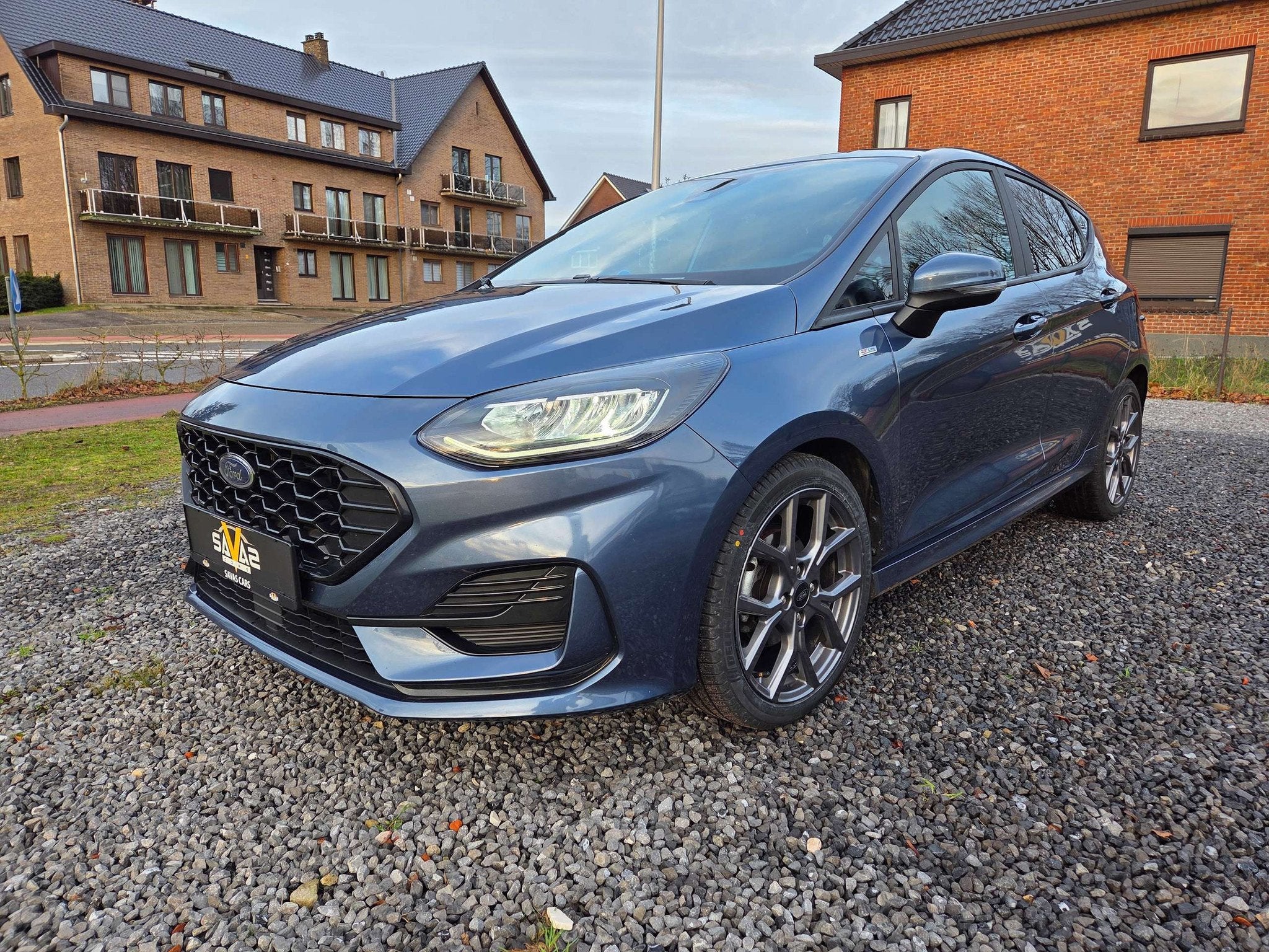 Ford Fiesta Fiesta 1.0 EcoBoost ST-Line/ACC/APPLE-ANDROID, Auto's, Stof, Gebruikt, LED verlichting, Blauw