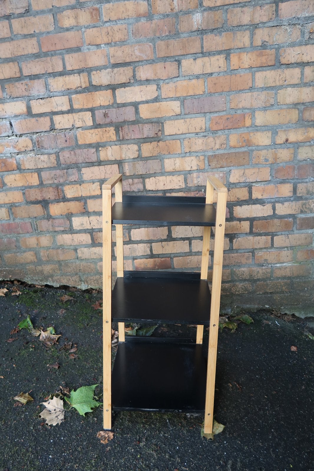 Étagère / meuble de rangement 3 niveaux – bois et noir, Maison & Meubles, Accessoires pour la Maison | Autre, Enlèvement, Noir