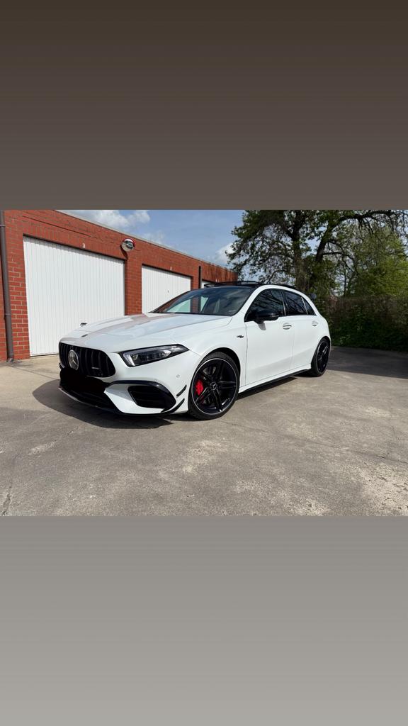 Mercedes AMG A45s eerste eigenaar, Auto's, Mercedes-Benz, Zwart, Leder, Particulier, 4x4