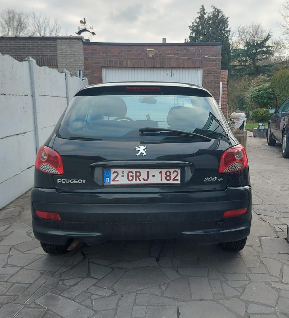 Peugeot 206+ 1.4Benzine GEKEURD, Auto's, Voorwielaandrijving, 206+, Stof, Zwart
