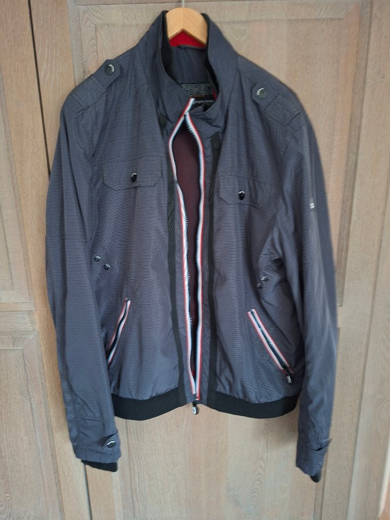 veste de pluie, grande, Gris, Enlèvement ou Envoi, Angelo Litrico, Taille 52/54 (L)