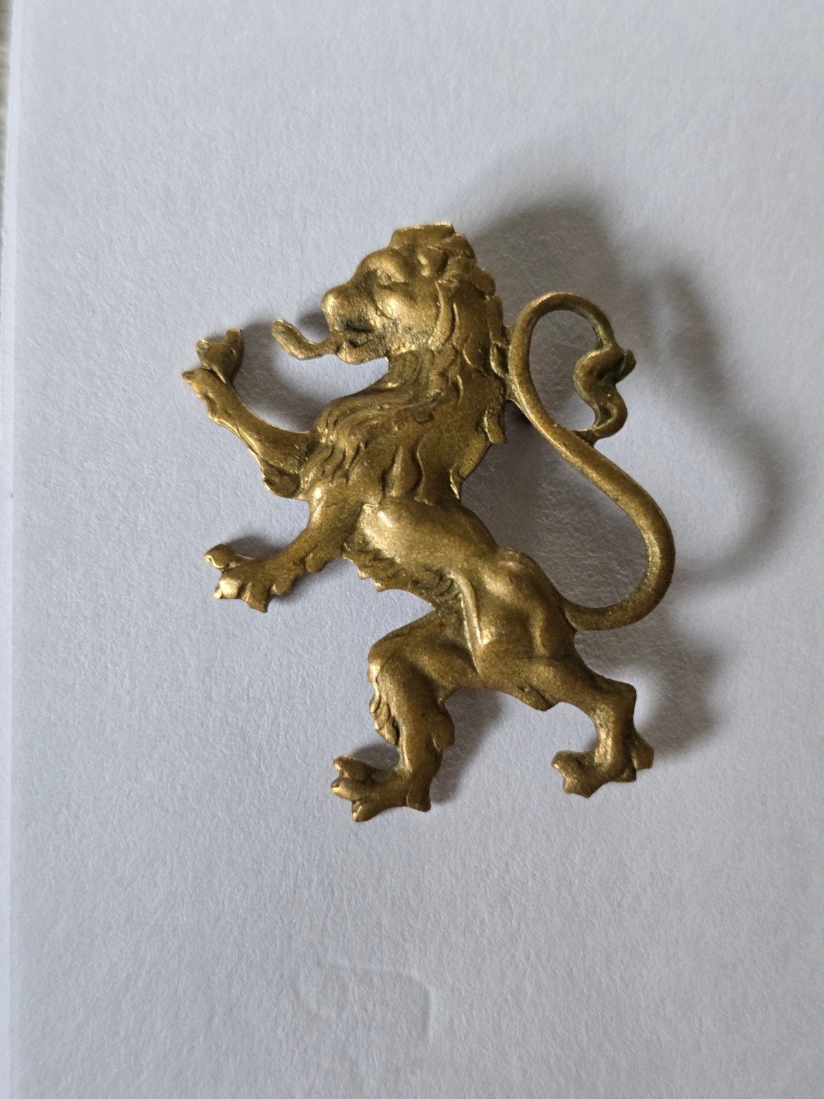 Insigne de lion militaire belge 1914-1940, Collections, Enlèvement ou Envoi