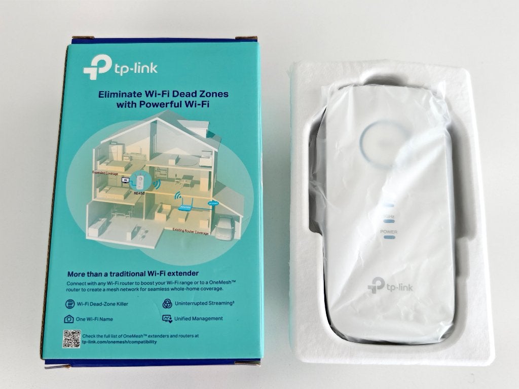 TP-Link RE450 AC1750 Mesh Wi-Fi Extender (nieuwstaat), Computers en Software, WiFi-versterkers, Ophalen of Verzenden, Zo goed als nieuw