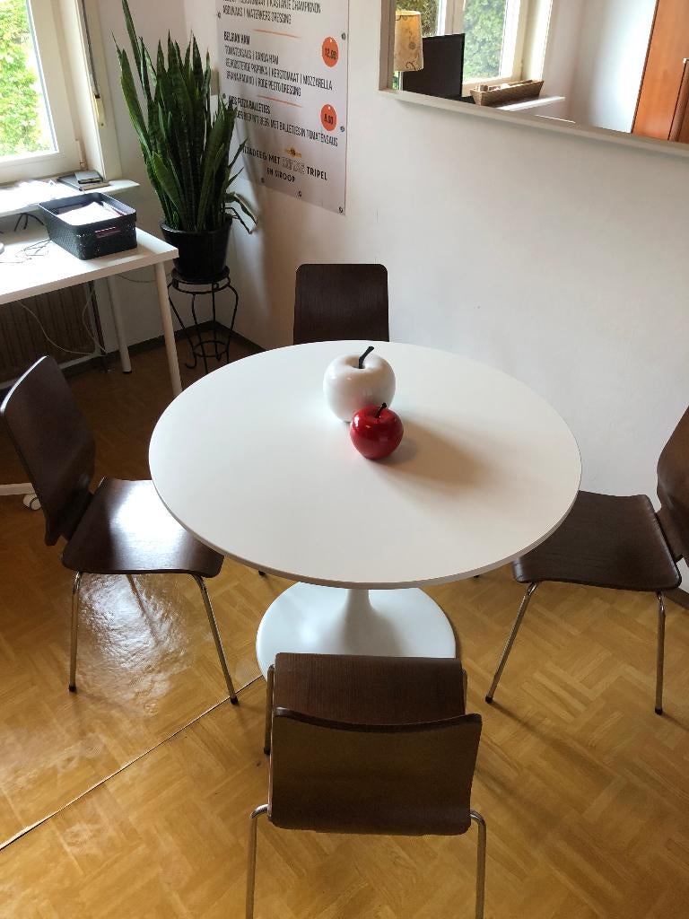 Ronde Tafel DOCKSTA | Keukentafel | Tafel en Stoelen, Ophalen, Overige materialen, Rond, Nieuw