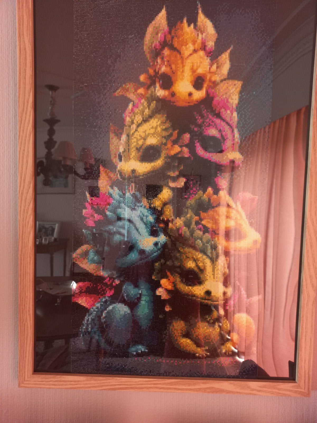 Diamond painting afgewerkt 40 op 50 cm, Ophalen
