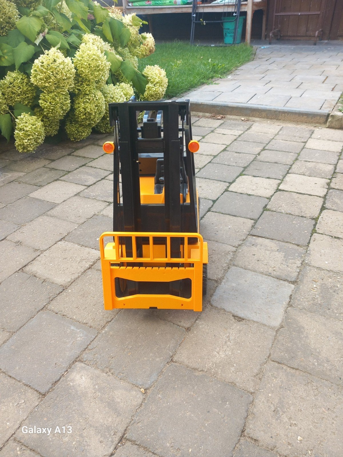 speelgoed heftruck, Ophalen