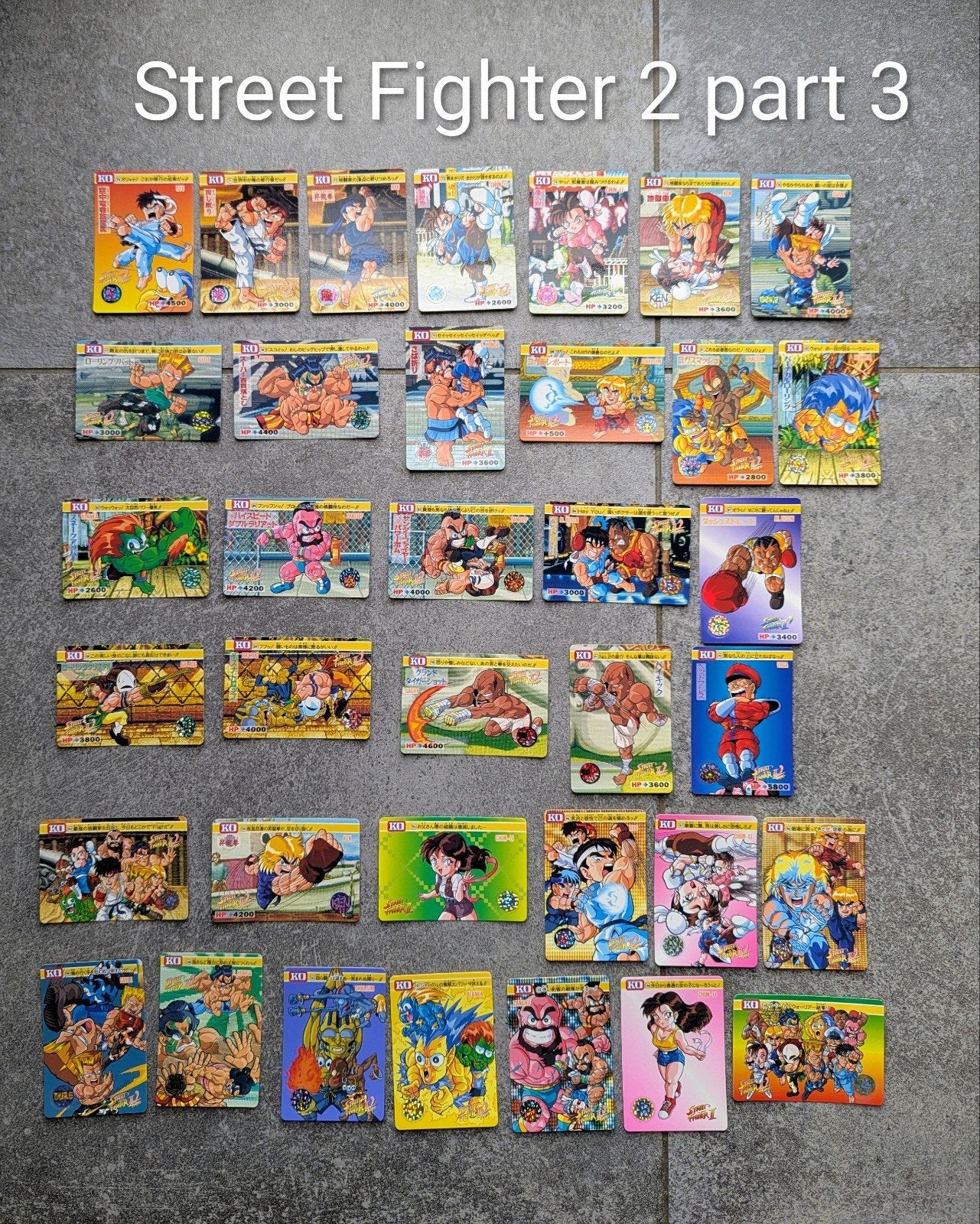 Street Fighter 2 Carddass Bandai 1993 deel 3 kaarten

Nmint, Ophalen of Verzenden