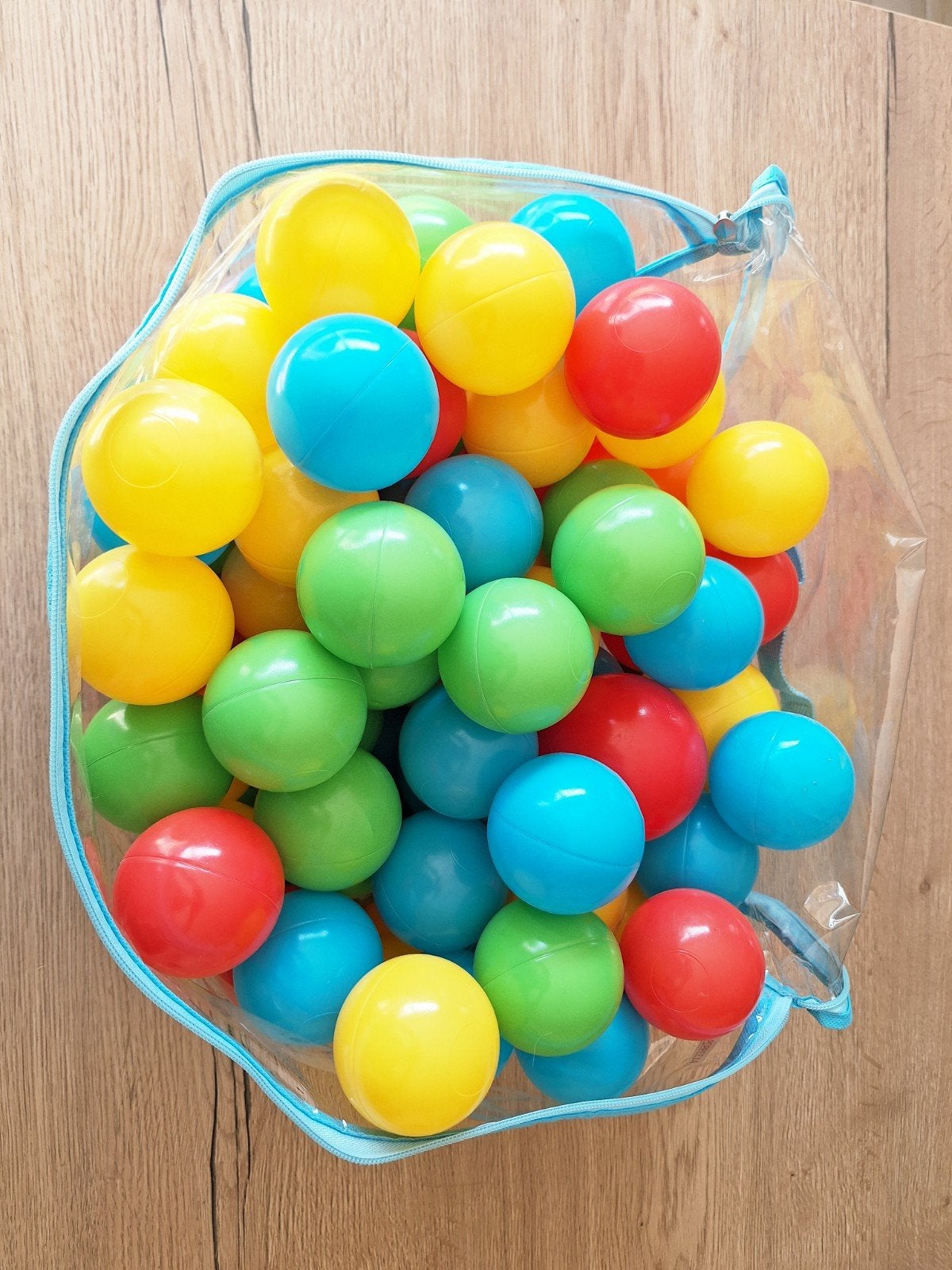 Lot de 90 balles de piscine + sac, Enlèvement