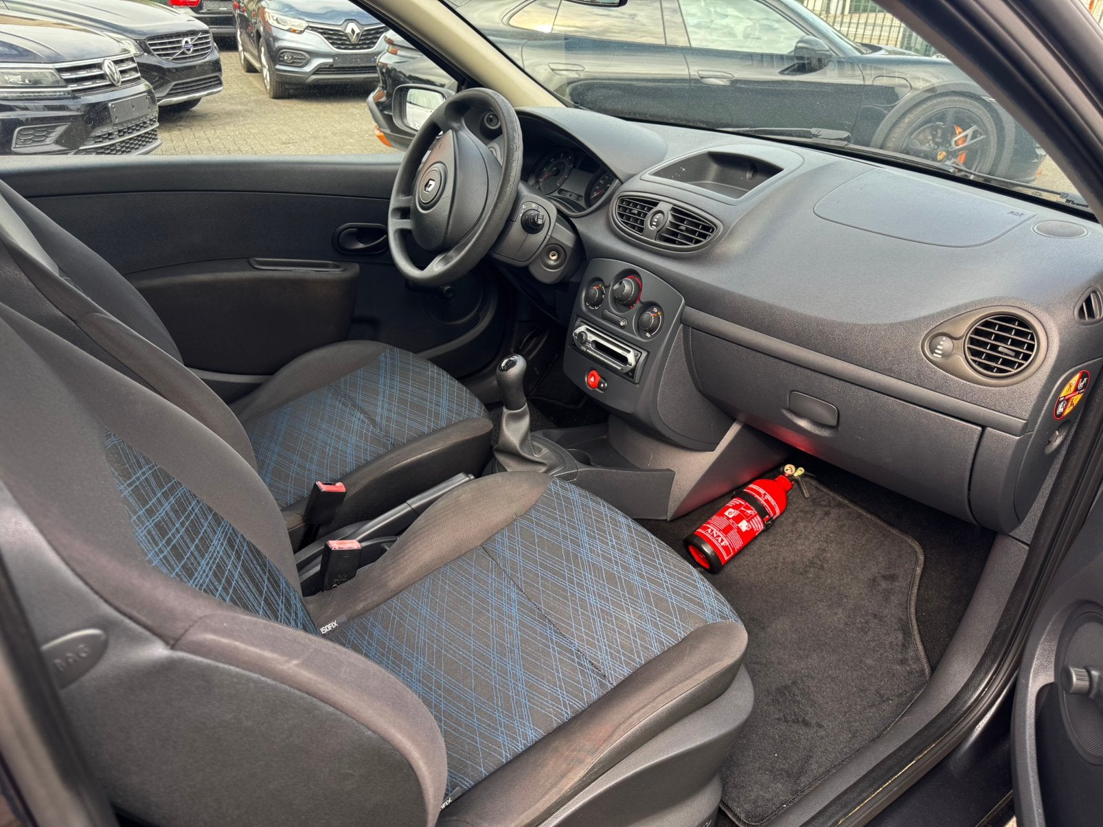 Renault Clio 1200 benzine, Auto's, Renault, Stof, Zwart, 4 cilinders, Blauw