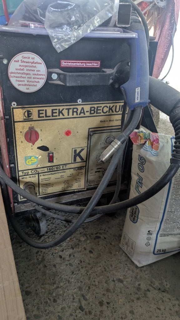 Elektra beckum 160/60T MIG/MAG halfautomaat, Doe-het-zelf en Bouw, Ophalen, Gebruikt, 150 tot 250 ampère