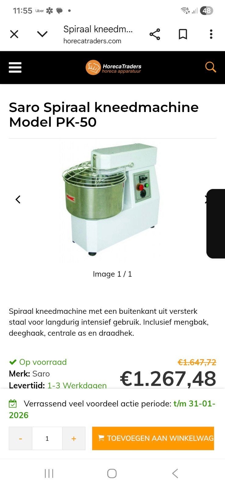 deegkneder, Elektronische apparatuur, Ophalen, Zo goed als nieuw
