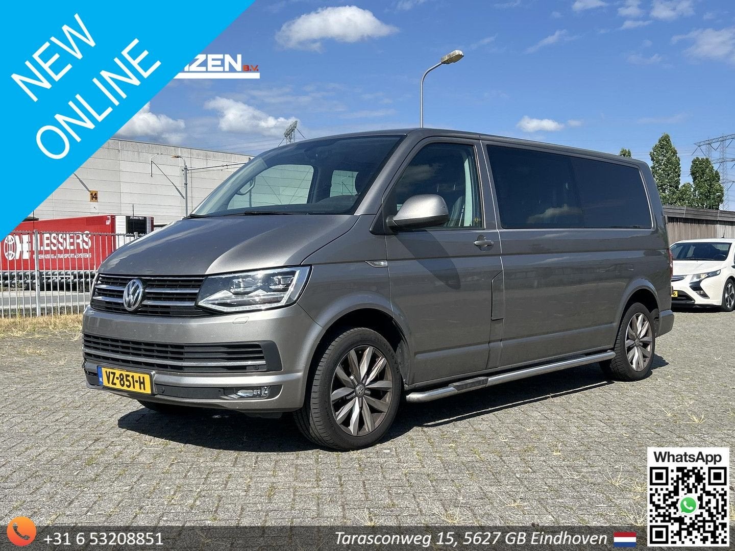Volkswagen Transporter 2.0 TDI L2H1 Dubbel Cabine Highline |, Auto's, Bestelwagens en Lichte vracht, Automaat, Parkeersensor, Beige