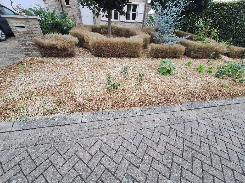 Gratis kiezel / split te Brecht +/- 3 m³., Ophalen, Gebruikt, Split