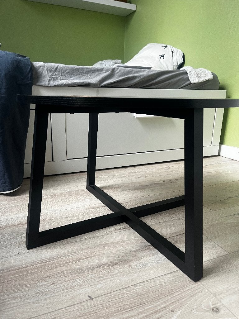 Table basse noir, Maison & Meubles, Bois, Rond, Enlèvement, Utilisé