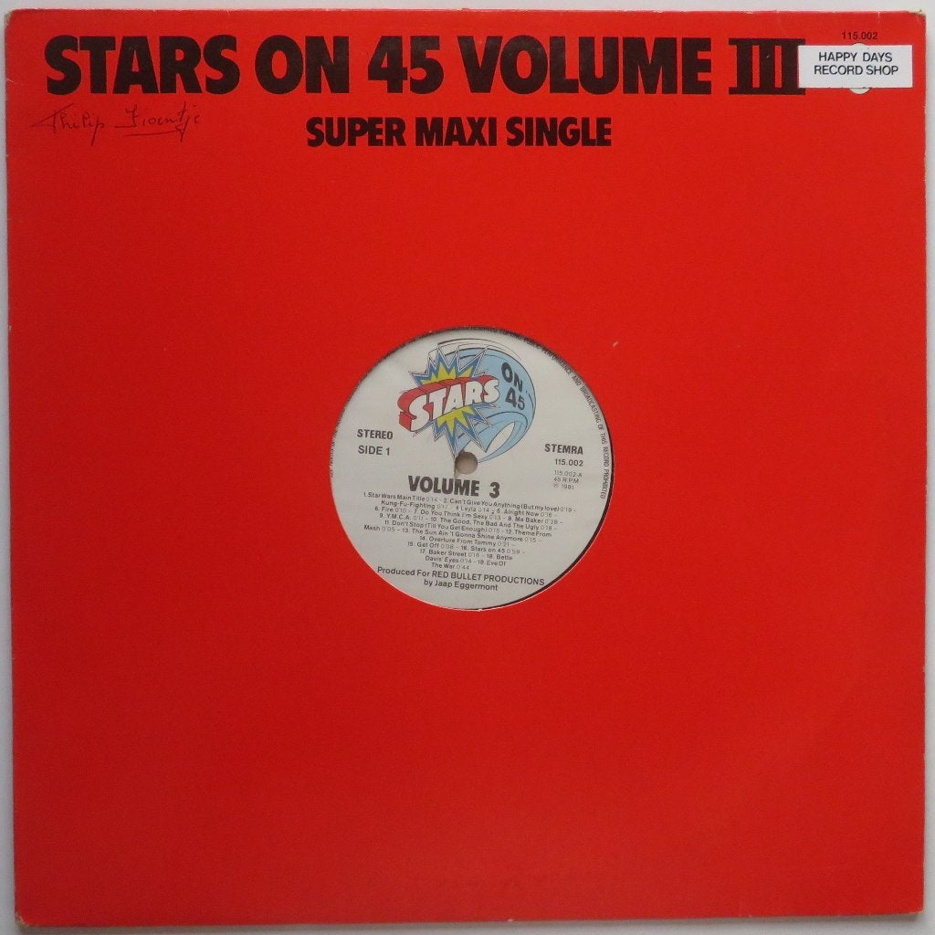 Stars on 45 - Volume III. Maxi, CD & DVD, 12 pouces, Enlèvement ou Envoi, Utilisé, Disco