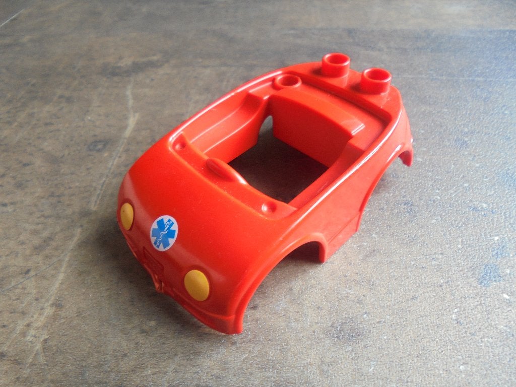 Lego Duplo Car Body with 2 Studs on Back (zie foto's), Kinderen en Baby's, Speelgoed | Duplo en Lego, Ophalen of Verzenden, Gebruikt