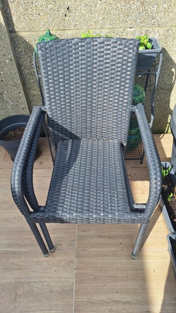 Tuinstoelen. 2 = €20.   Merk: Jysk. Nooit gebruikt., Jardin & Terrasse, Enlèvement