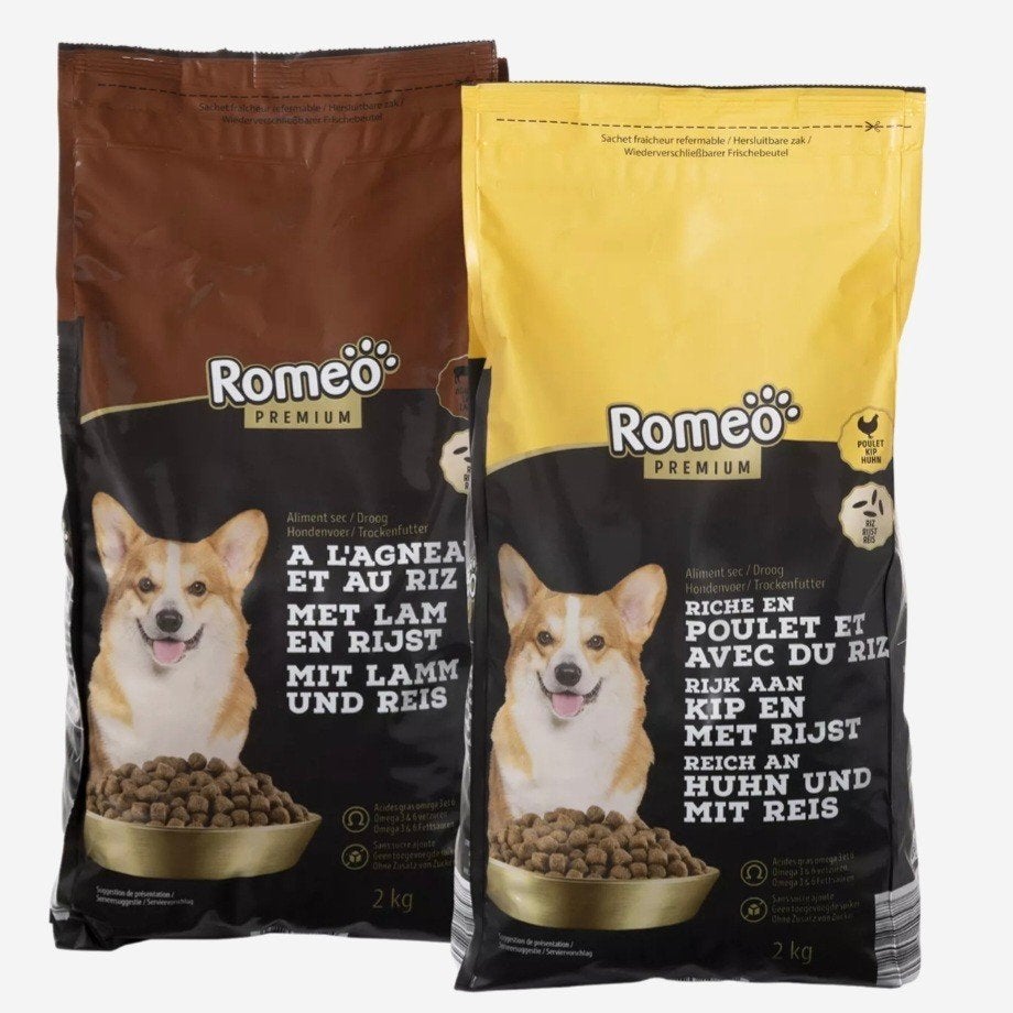 Romeo premium 2kg hondenbrokken Geel Brussel Putte, Dieren en Toebehoren, Ophalen of Verzenden, Hond
