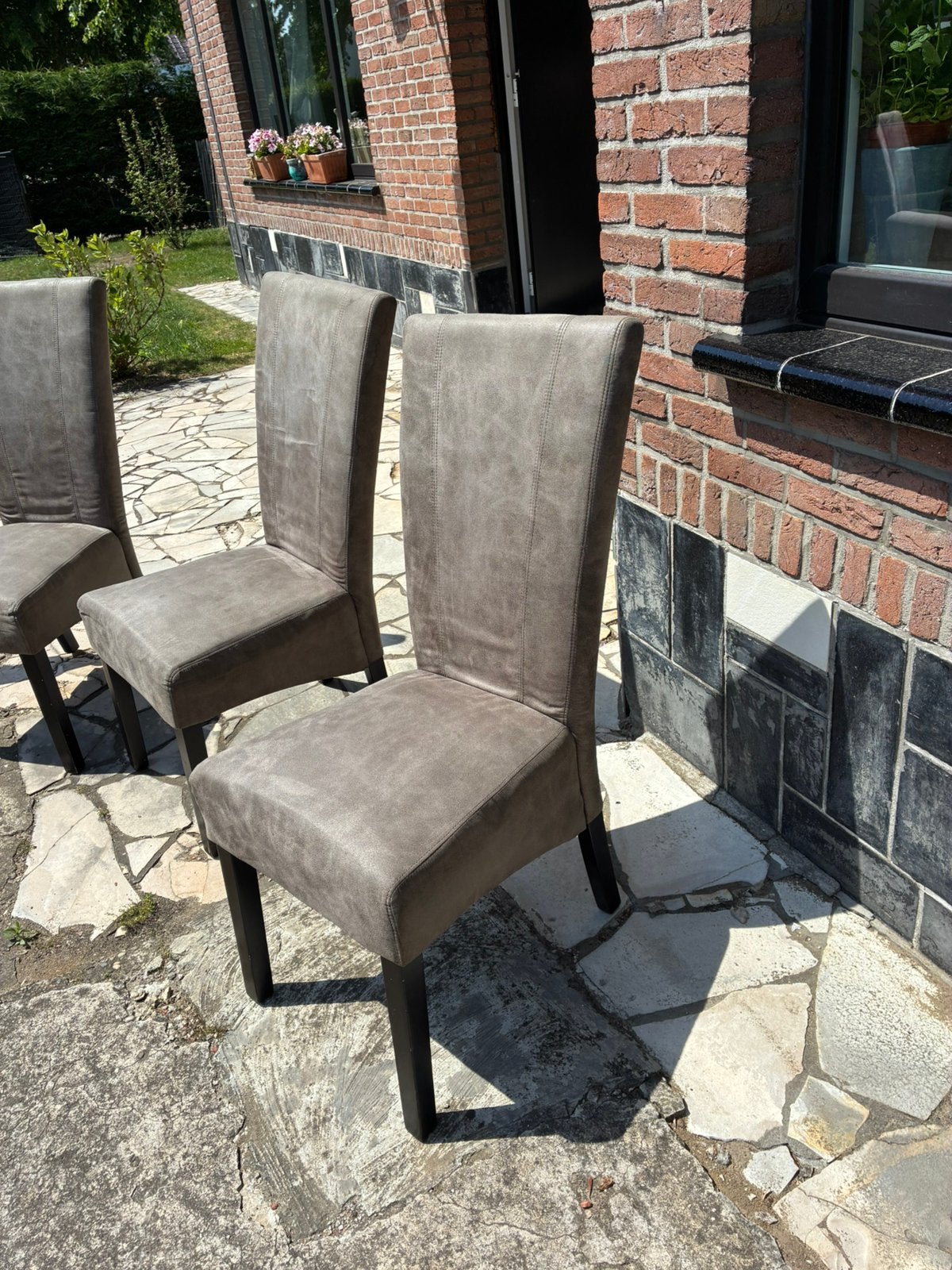 6 stijlvolle eetkamer stoelen in nette staat, Maison & Meubles, Chaises, Comme neuf, Enlèvement