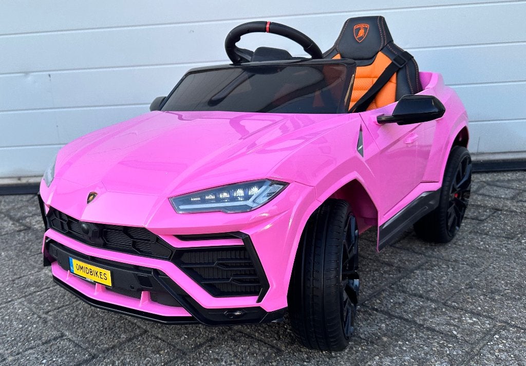 Lamborghini Urus 12v zwart RC - Leer - Rubberbanden - FM Ra, Nieuw