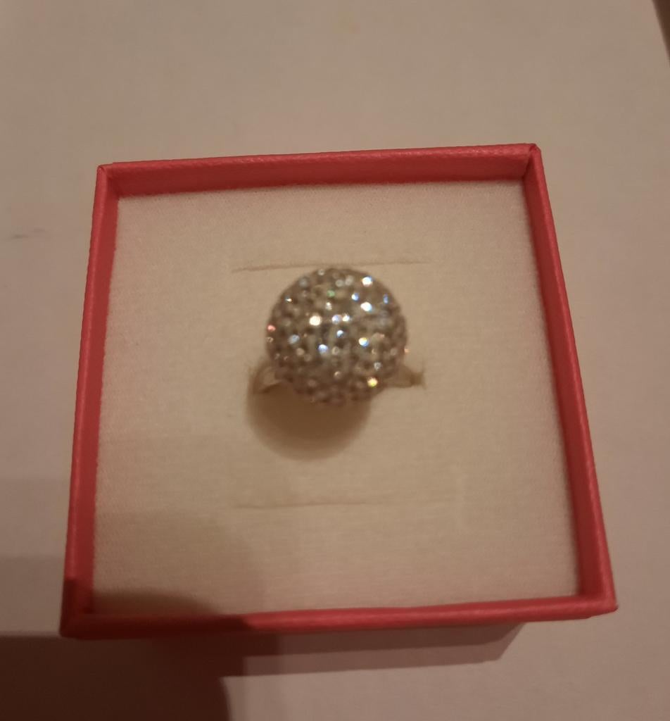 Bague twice as nice, Envoi, Neuf, Fer ou Acier, Avec strass