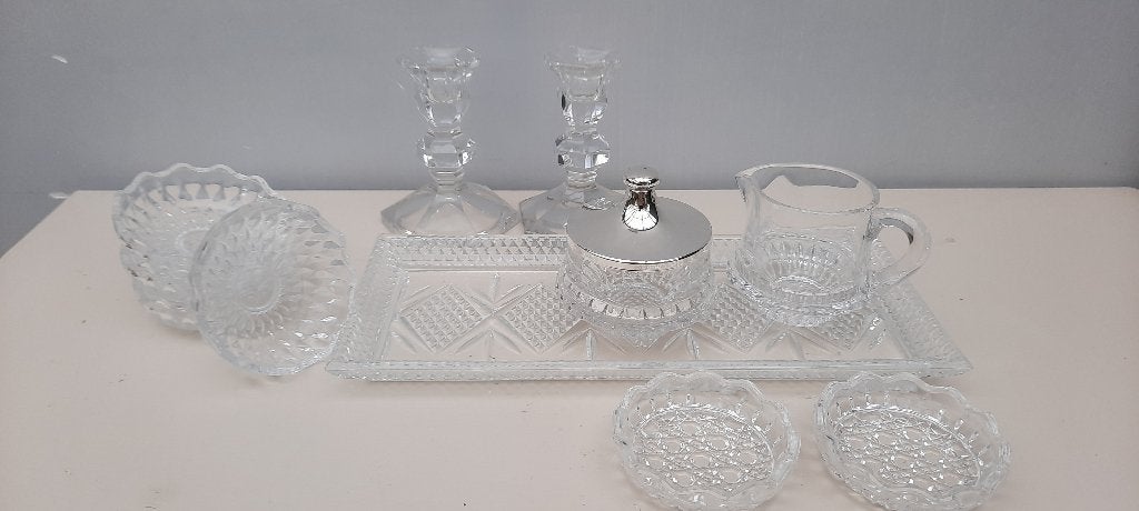 Glazen koffiesetje, Ophalen of Verzenden, Zo goed als nieuw, Glas