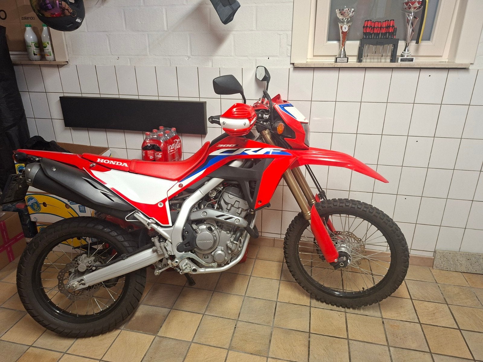 Proper CRF 300 L Honda bwj 2021 5000 km woon werk verkeer., Motoren, Particulier, Gebruikt