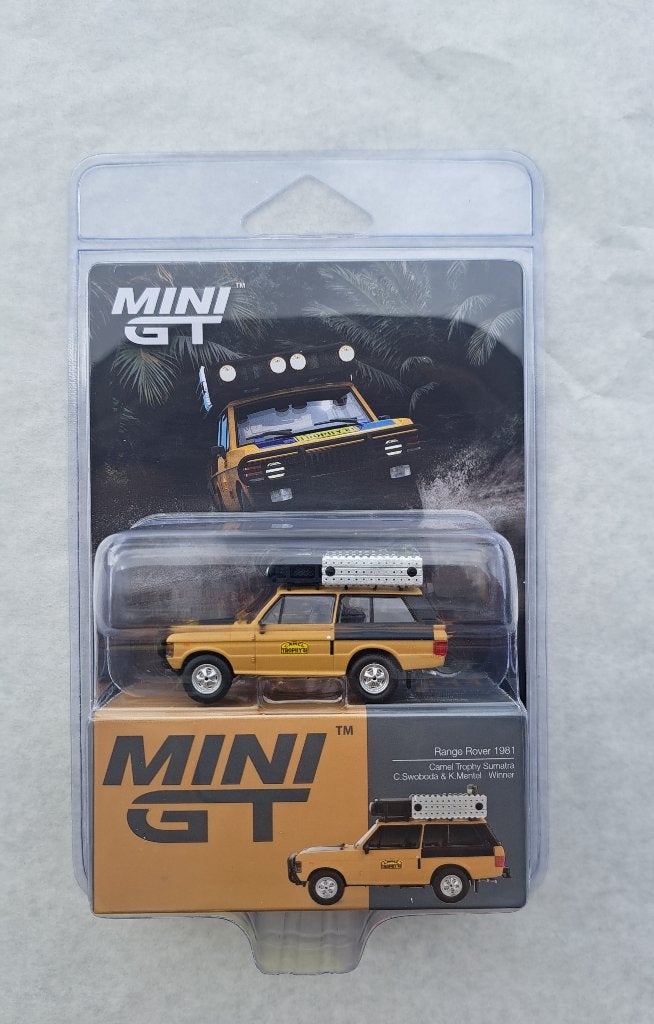 Range Rover 1981 Camel Trophy Sumatra Mini GT (Blister), Auto, Nieuw, Ophalen of Verzenden, Mini gt