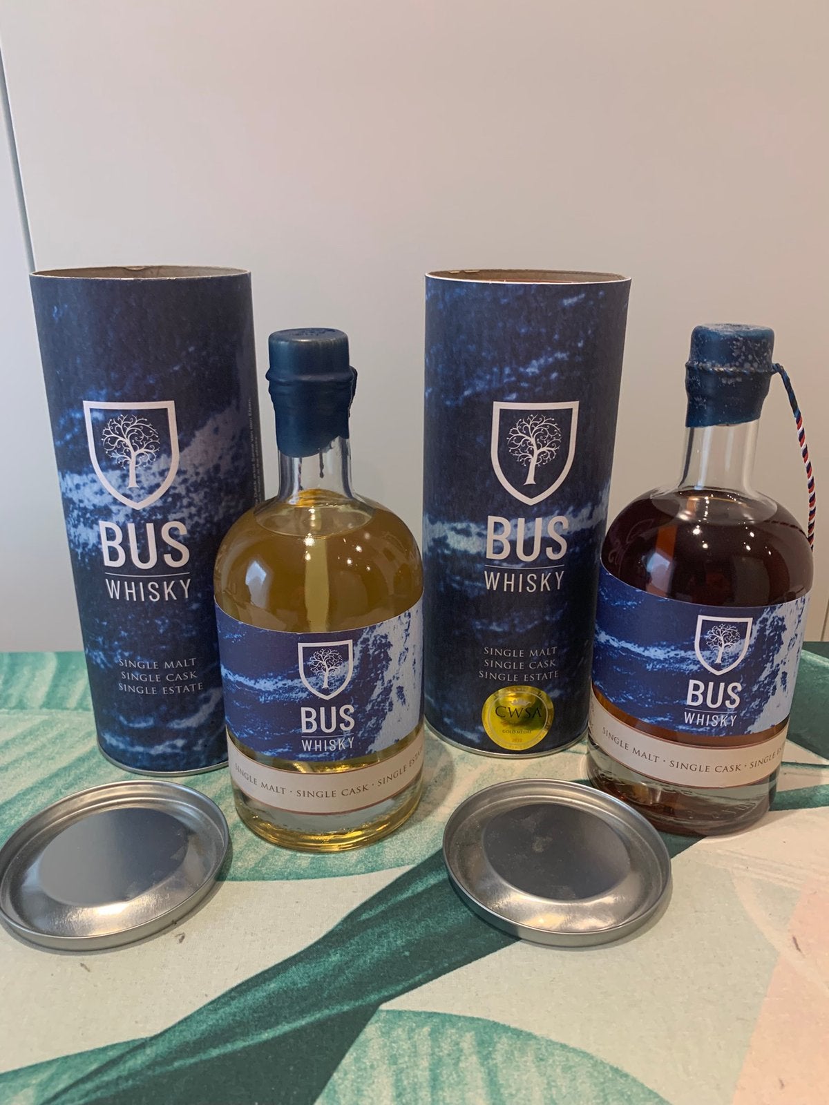 Whisky - Bus - 2 flessen, Ophalen of Verzenden, Zo goed als nieuw