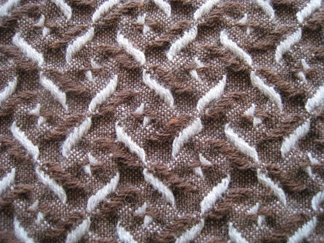 Tafelkleed 116x86cm, bruin met wit gewafelde stof, nieuw!!, Huis en Inrichting, Tafelkleed, Ophalen, Bruin
