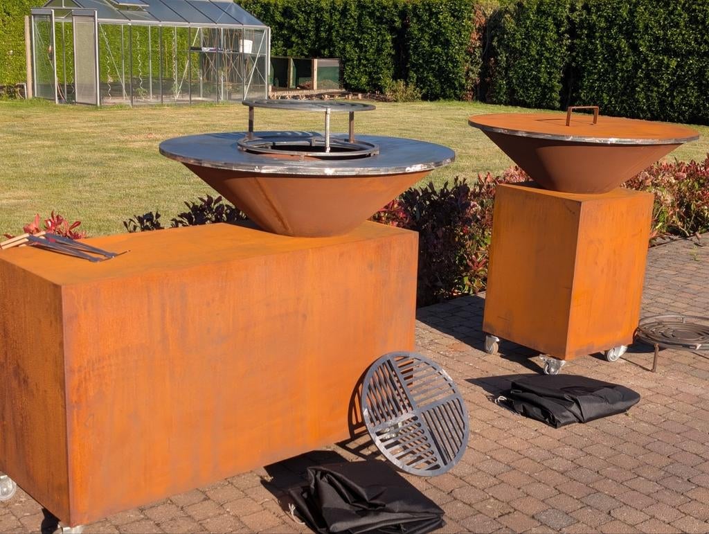 Cortenstalen bbq nieuw, Ophalen