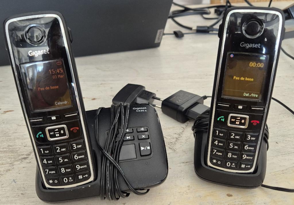 Set de 2 téléphones sans fil Siemens Gigaset C530, Télécoms, Enlèvement ou Envoi, Comme neuf, 2 combinés