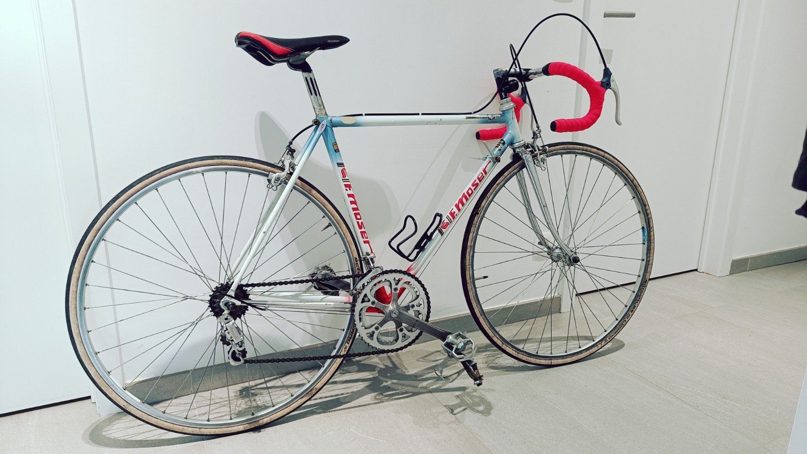 F. Moser stalen racefiets uit de jaren 80., Ophalen