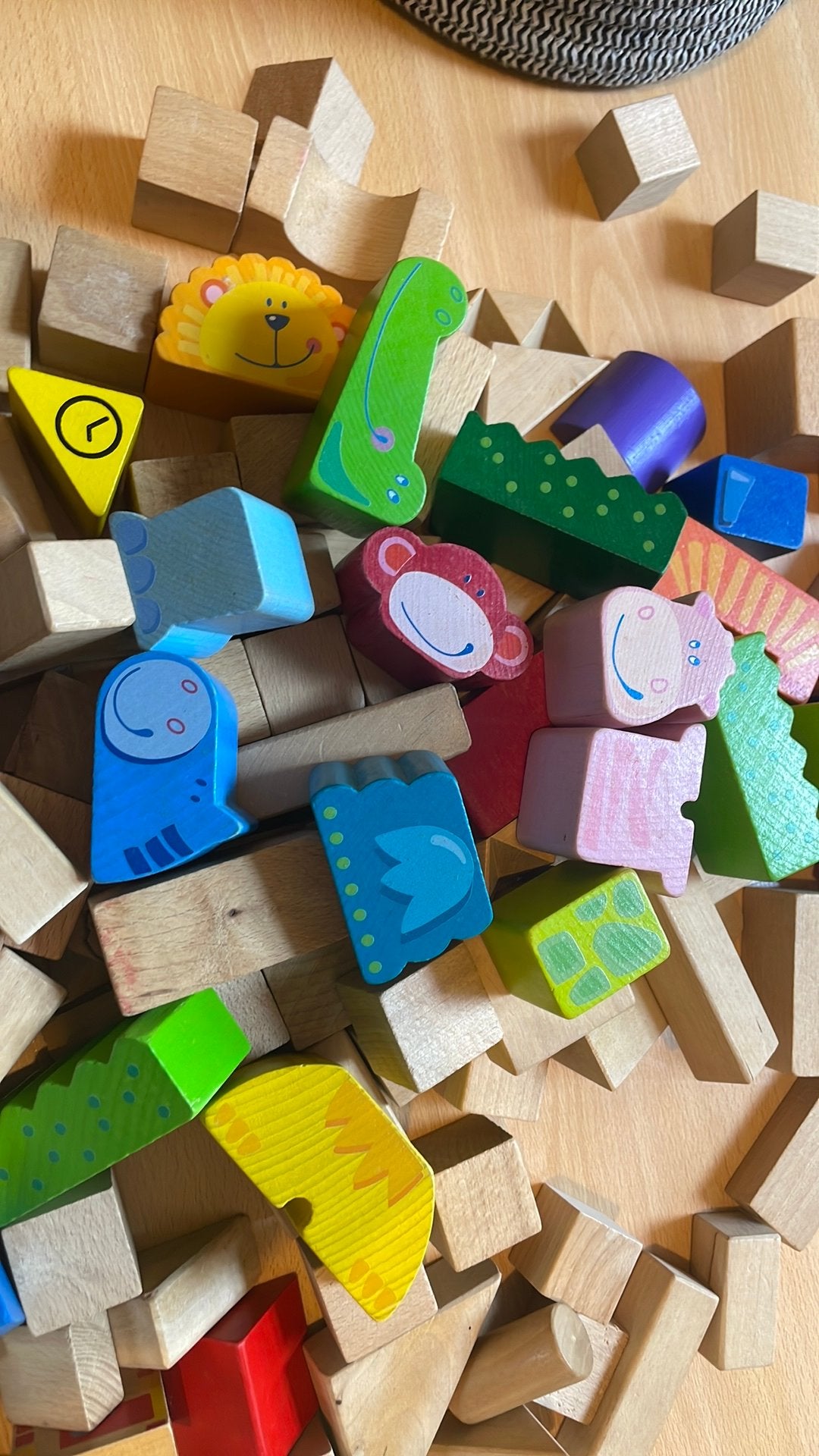 Houten blokken, Kinderen en Baby's, Ophalen, Zo goed als nieuw