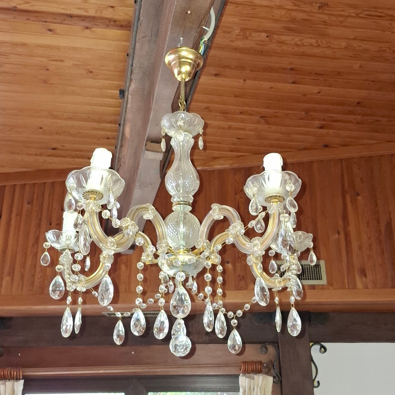 lustre en verre complet, Maison & Meubles, Enlèvement, Verre