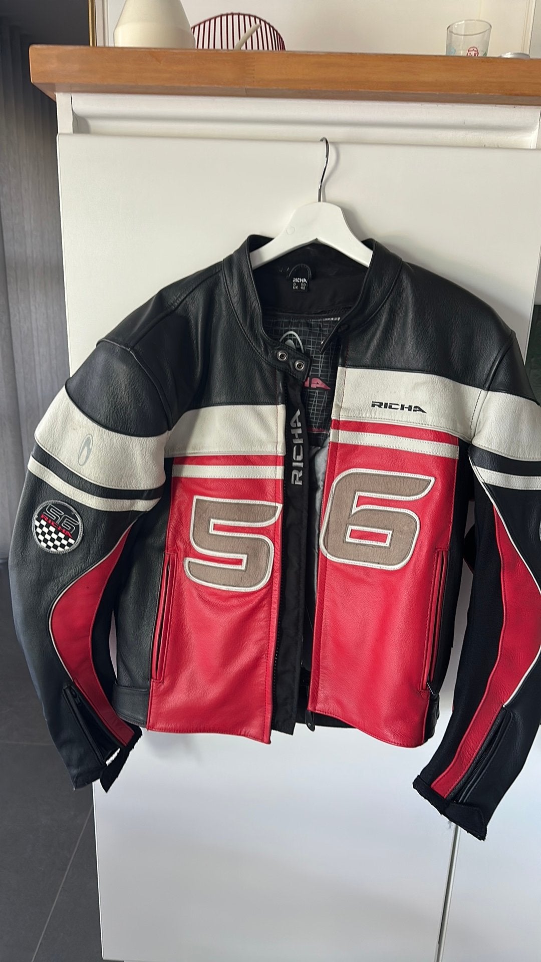 Moto jas Richa, Motoren, Kleding | Motorkleding, Ophalen, Tweedehands, Heren, Jas | leer