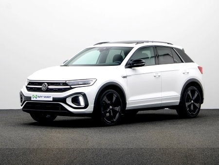 Volkswagen T-Roc R-LINE 2.0 TSI 190 PK 4MOTION DSG AUTOMAAT, Auto's, Automaat, 177 g/km, Wit, SUV of Terreinwagen