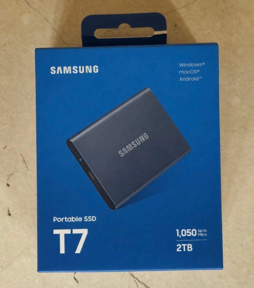 SSD portable Samsung T7 2 To neuf, Informatique & Logiciels, Disques durs, Enlèvement ou Envoi, Comme neuf, USB, SSD