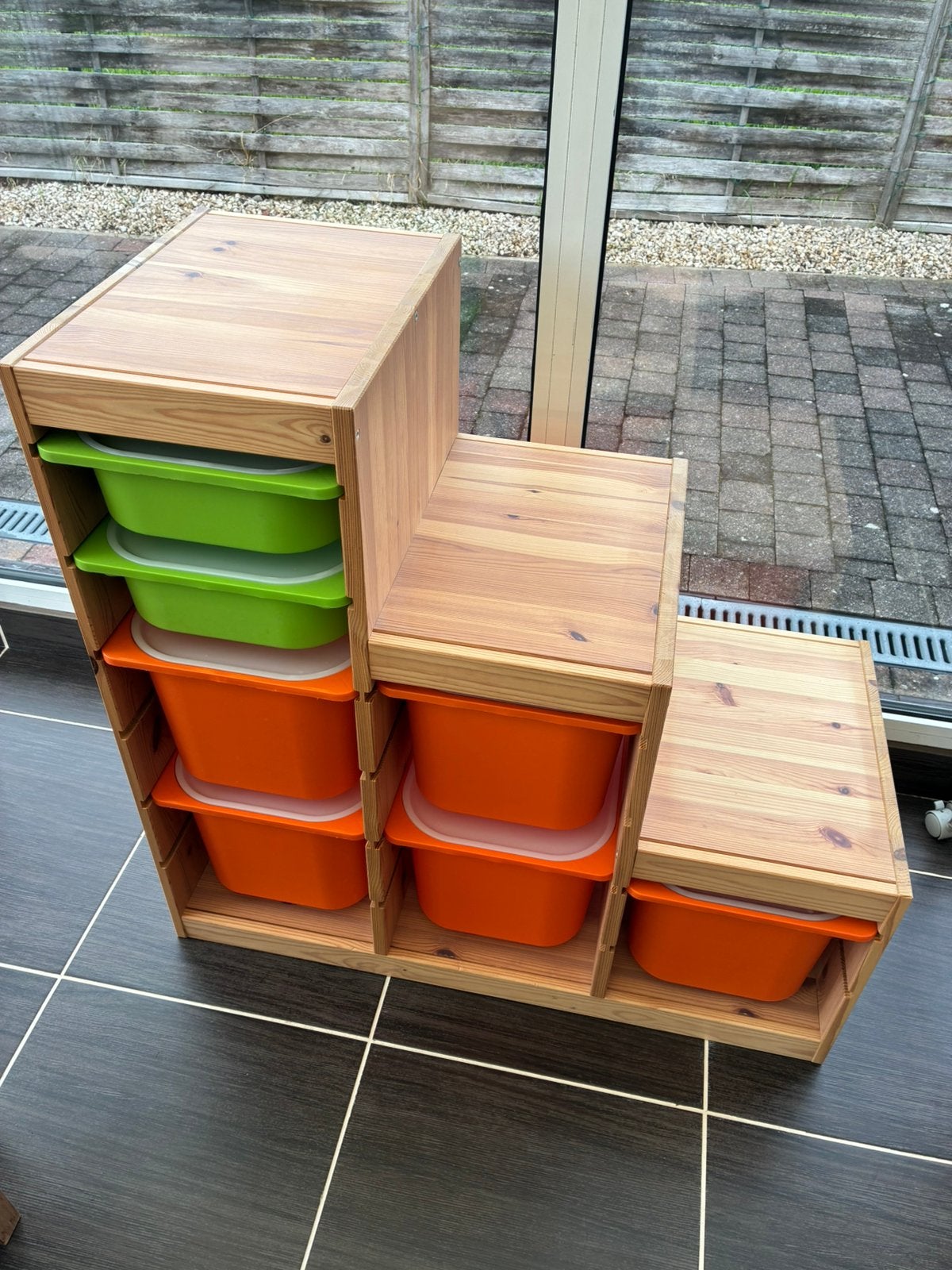 Trofast kast , Ikea, 7 bakken met deksel, Ophalen, Zo goed als nieuw